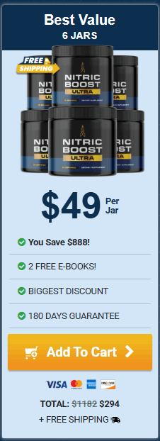 Nitric Boost Ultra 6 bottle